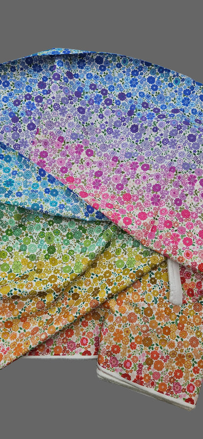 Lewis & Irene Cotton Fabric -Boho Blooms Ombre” Fabric